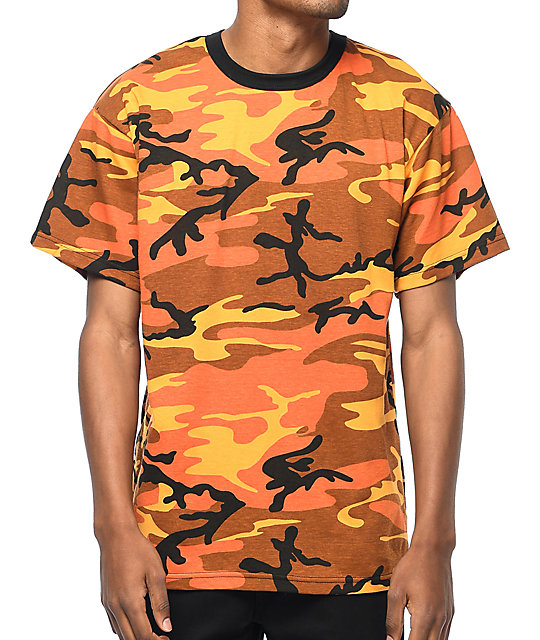 Rothco Savage Orange Camo T-Shirt