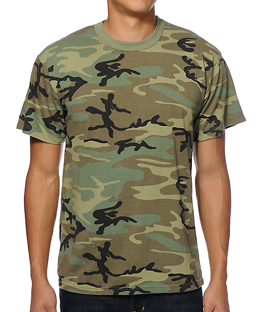 Rothco Vintage Woodland Camo T-Shirt | Zumiez