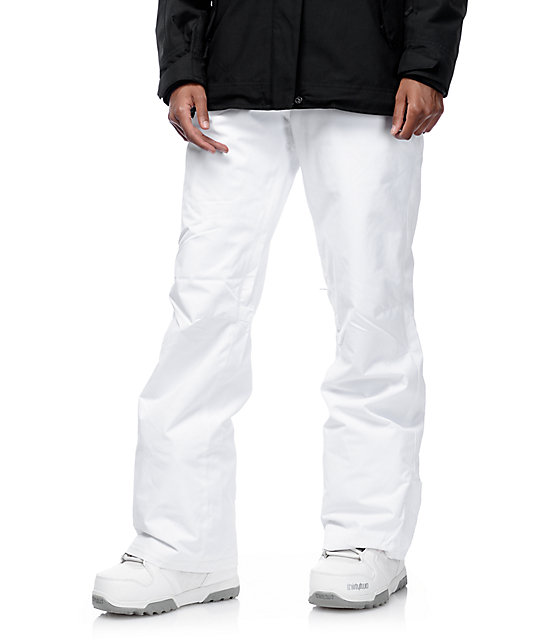 north face white snow pants