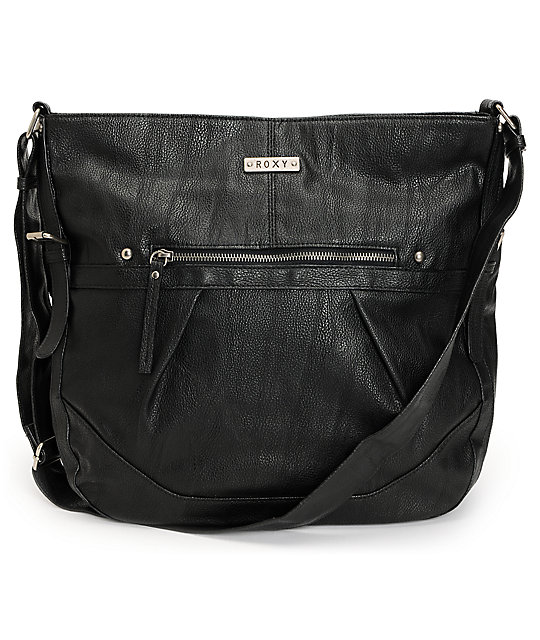 Roxy Easy Breezy Black Faux Leather Handbag Zumiez Roxy Easy Breezy Black Faux Leather Handbag