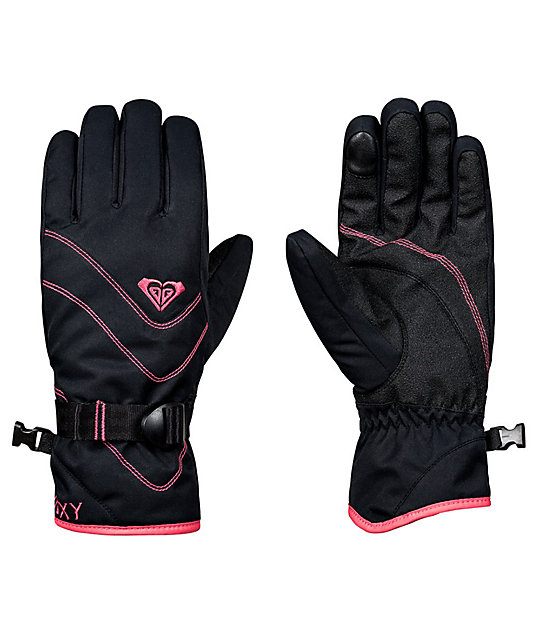 Roxy Jetty Black Snowboard Gloves 2019 Zumiez