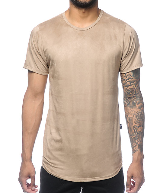 Rustic Dime Khaki Suede Tall T-Shirt | Zumiez