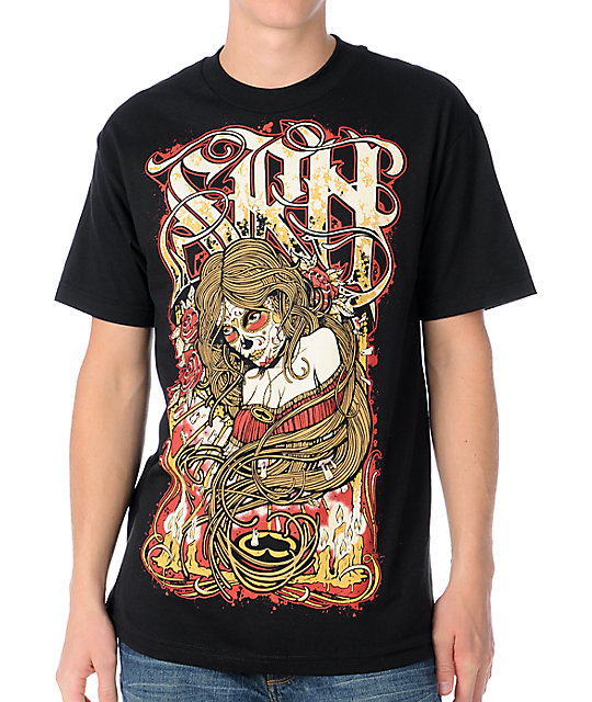 SRH Day Of The Dead Black T-Shirt | Zumiez