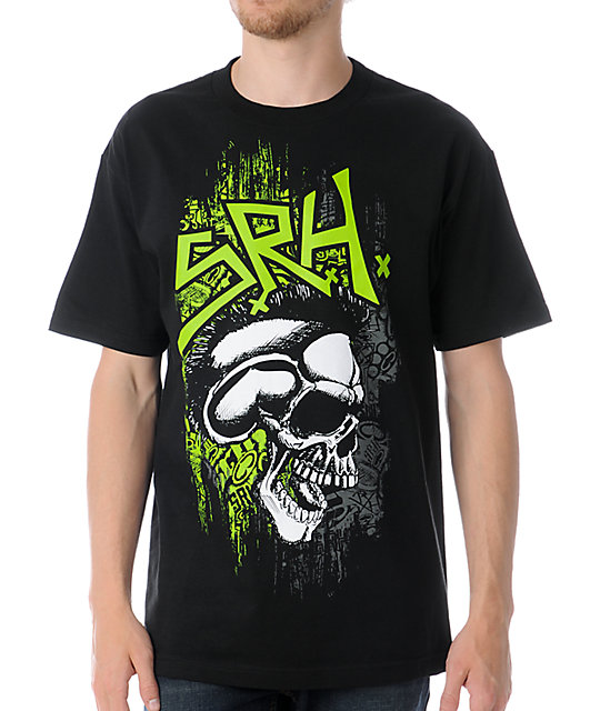 SRH Skull Spade Black T-Shirt | Zumiez