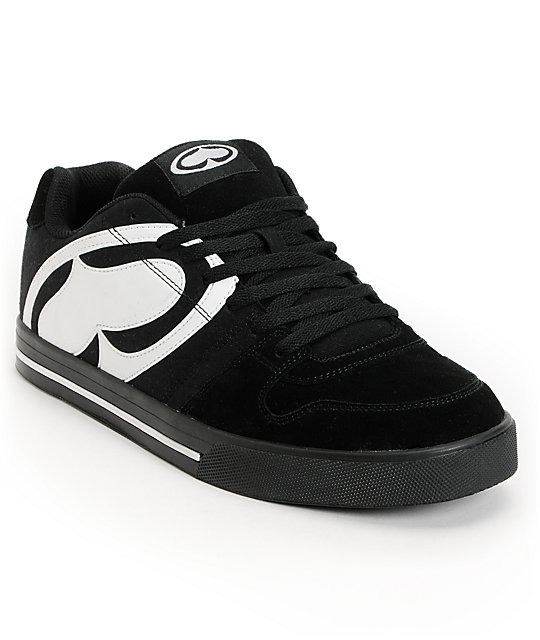 SRH Smooth Ride Black & White Skate Shoes | Zumiez