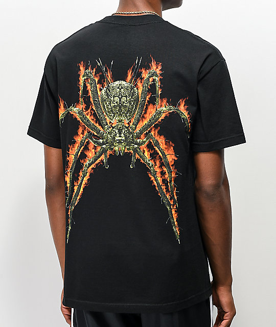 black spider shirt