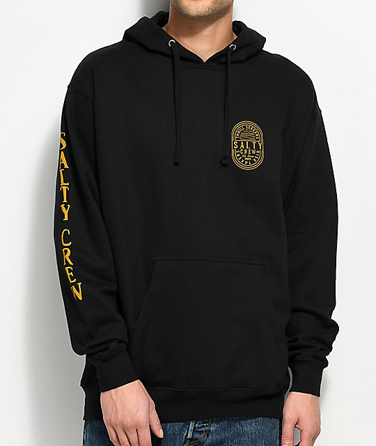 black and gold hoodie