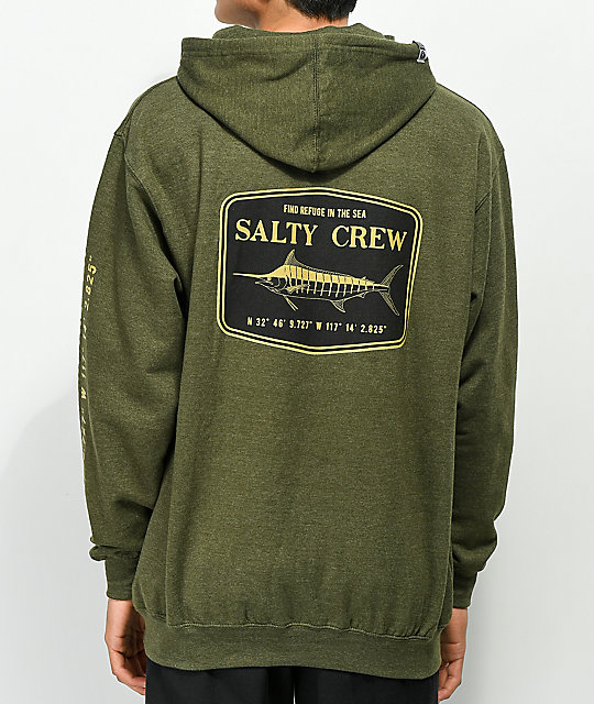sudadera verde militar