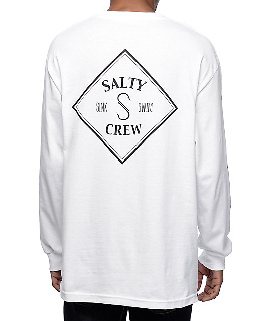 Salty Crew Tippet White Long Sleeve T-Shirt | Zumiez