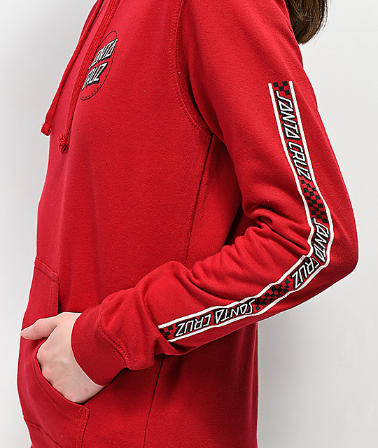 santa cruz hoodie red