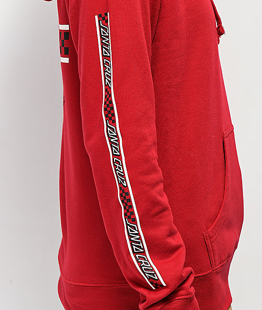 Santa Cruz Contest Dot Brick Red Hoodie | Zumiez