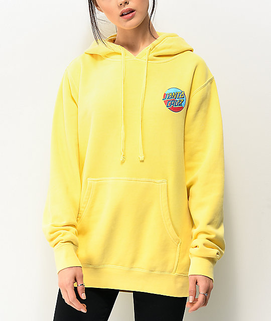 pastel yellow hoodie