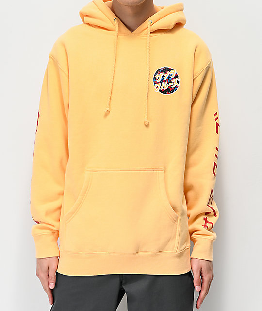 peach hoodie