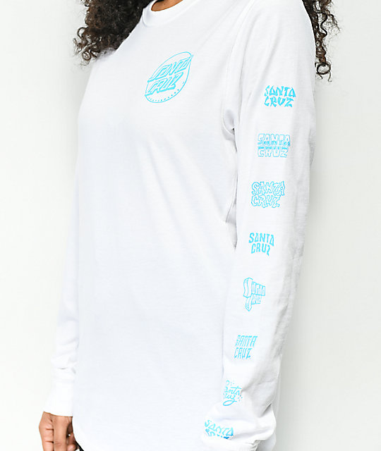 white santa cruz long sleeve
