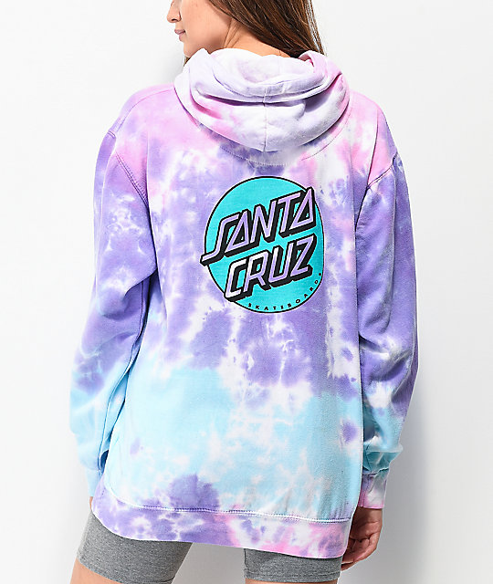 santa cruz sweatshirt tie dye