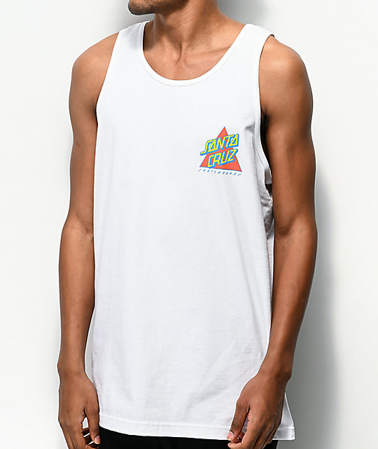 polera blanca sin mangas