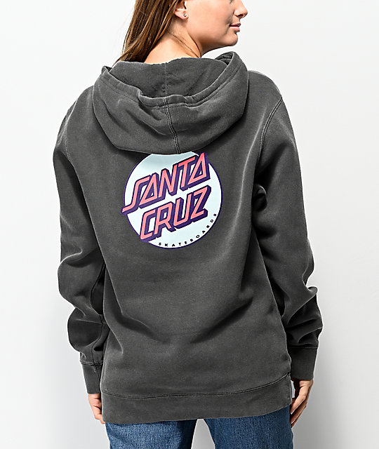 santa cruz pink dot hoodie