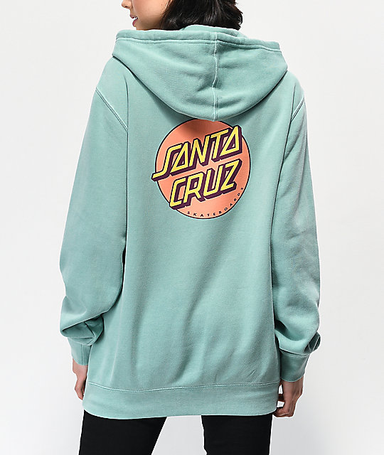 sudadera verde menta