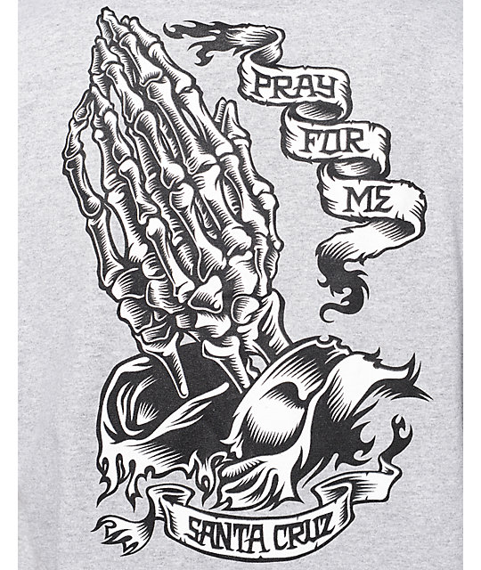 santa cruz pray for me shirt