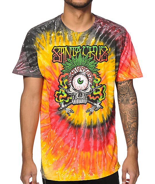 Santa Cruz Rasta Tribe Tie Dye T-Shirt | Zumiez