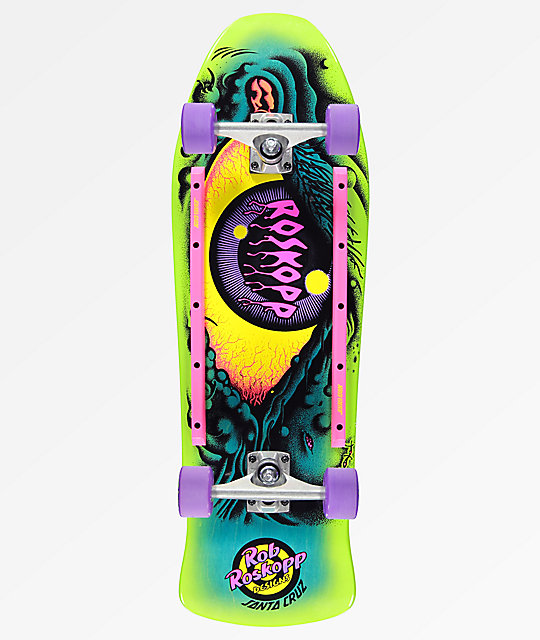 Santa Cruz Roskopp Eye 10" Cruiser Complete Skateboard ...