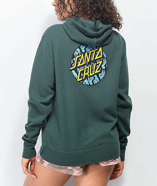 tie dye santa cruz sweatshirt