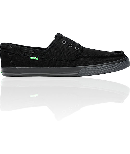 sanuk black shoes