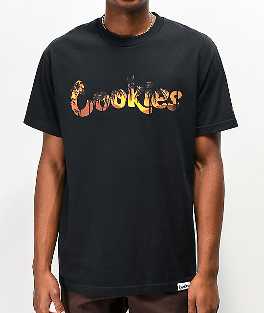 Scarface x Cookies Tropic Sunset Black T-Shirt | Zumiez