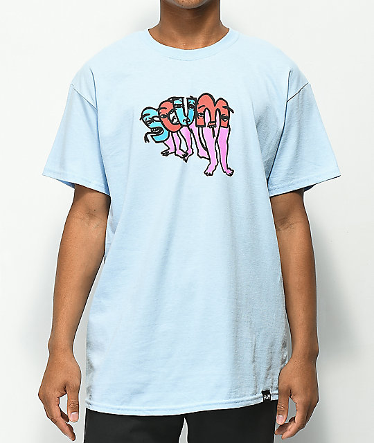 Scum Legs Powder Blue TShirt Zumiez