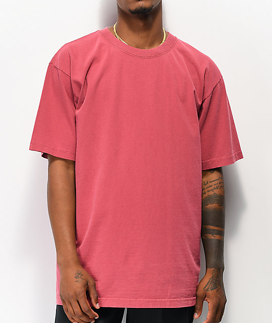 Shaka Wear Max Heavy Weight Garment Dye Red T-Shirt | Zumiez