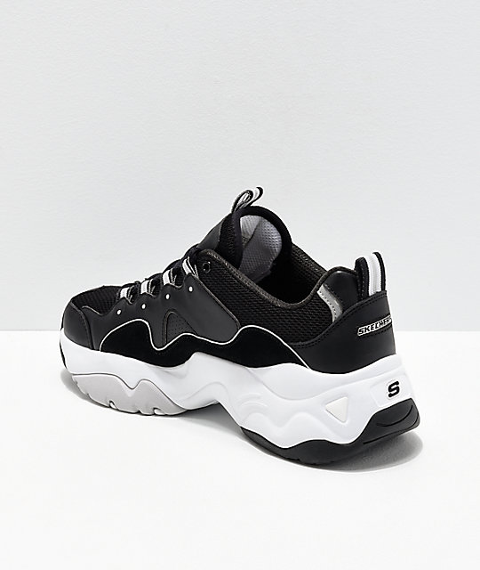 skechers d'lites 2 mujer negro