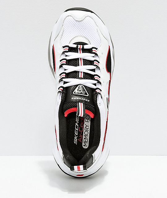 Skechers D'Lites 3.0 zapatos en blanco, rojo y negro | Zumiez