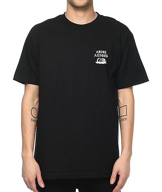 Sketchy Tank Adios Black T-Shirt | Zumiez