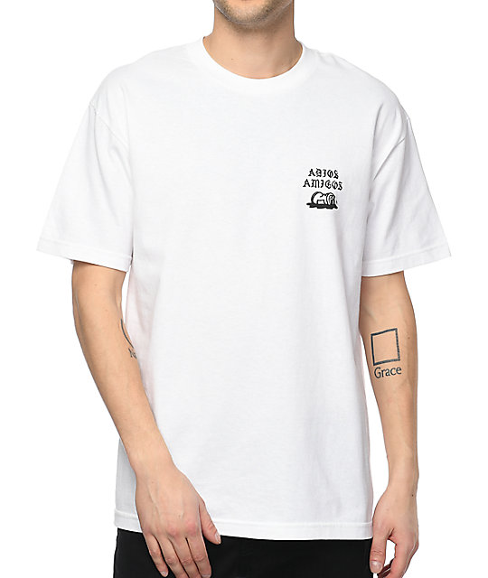Sketchy Tank Adios White T-Shirt | Zumiez