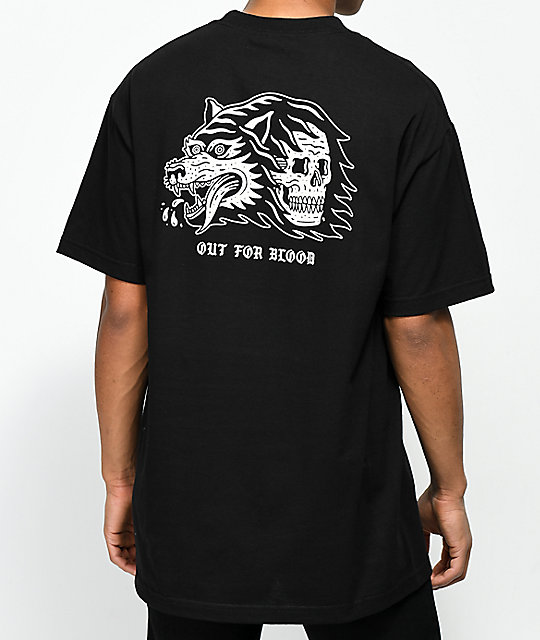 Sketchy Tank Blood Black T-Shirt | Zumiez