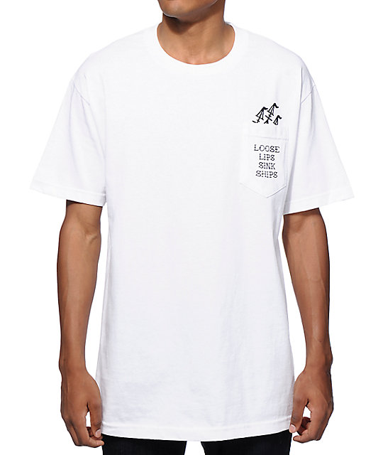 Sketchy Tank Loose Lips Pocket T-Shirt | Zumiez