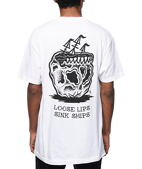 Sketchy Tank Loose Lips Pocket T Shirt