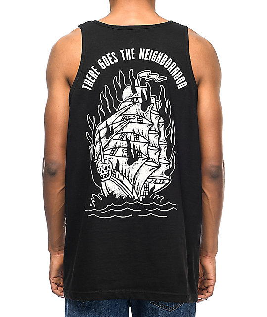 Sketchy Tank Neighborhood Black Tank Top