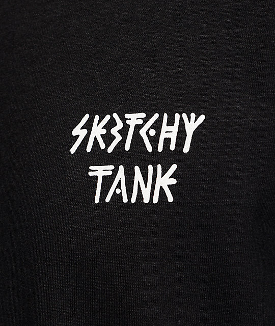 Sketchy Tank Peaking Black T-Shirt | Zumiez