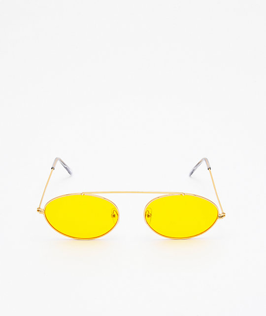 gafas de sol amarillas