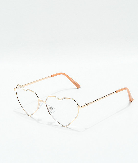 gafas en forma de corazon