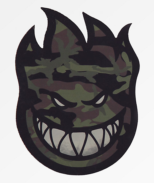 Spitfire Bighead Camo Prism Sticker Zumiez