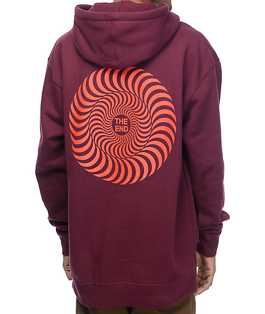 maroon spitfire hoodie