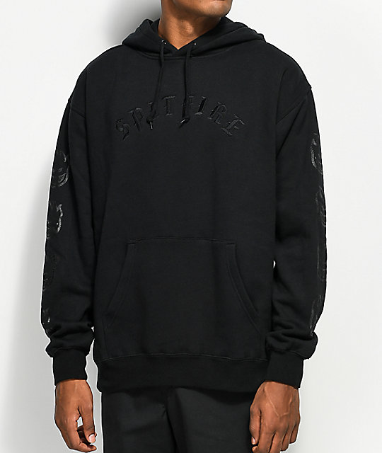 Spitfire Old English Black Hoodie | Zumiez