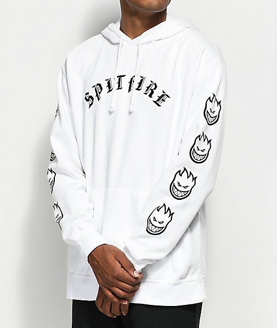 spitfire hoodie white