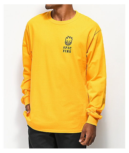 gold long sleeve tee