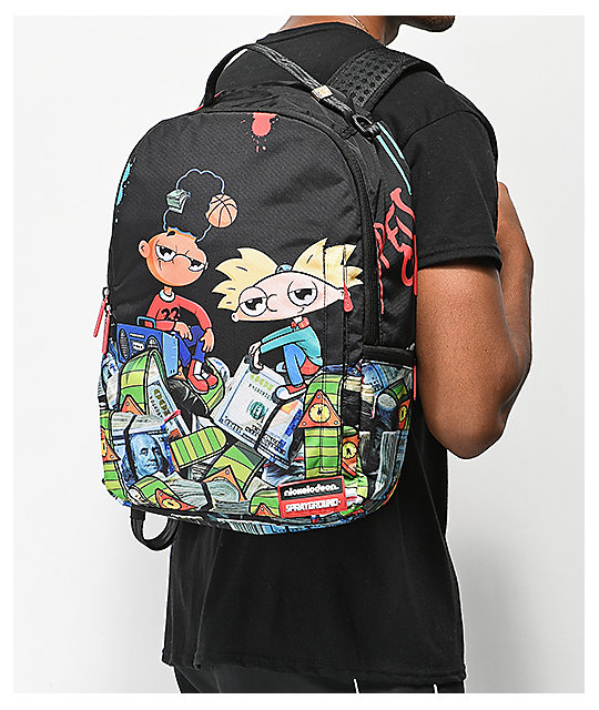 sprayground hey arnold money stacks backpack