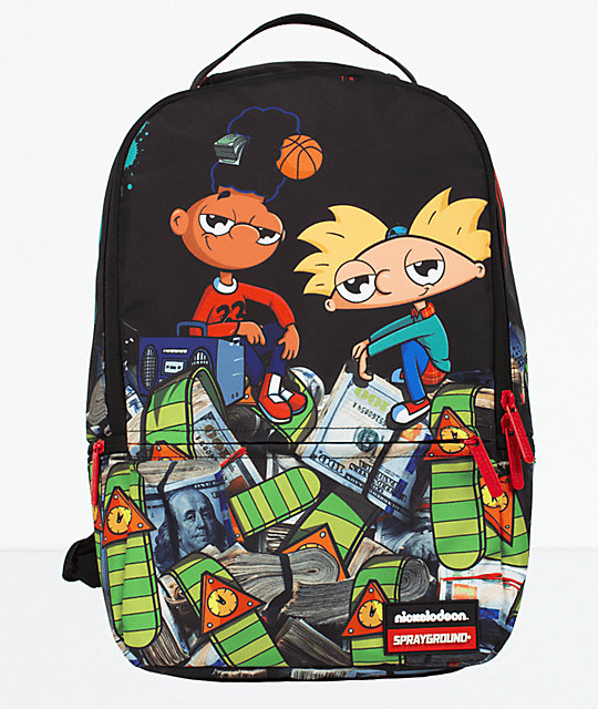 زميل يوم الجمعة المشاعل sprayground nickelodeon 90s pile up backpack