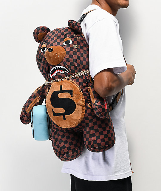 money bear teddy bear backpack