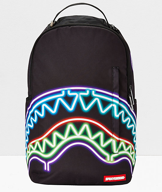 sprayground backpack black shark